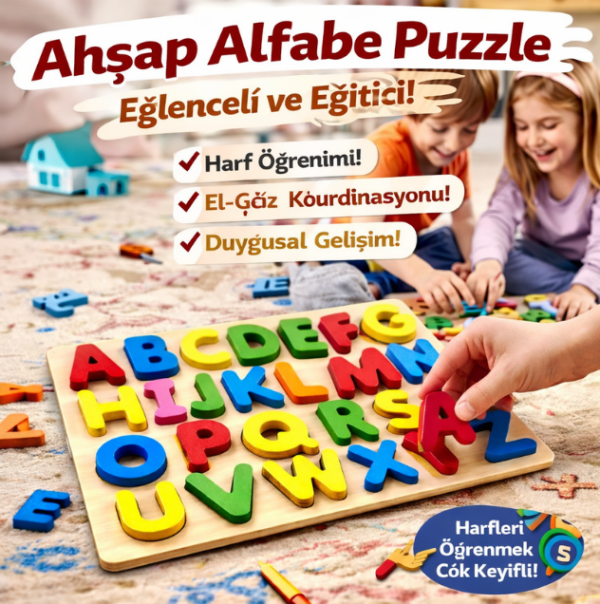 AhşapAlfabePuzzle Ahşap Alfabe Puzzle