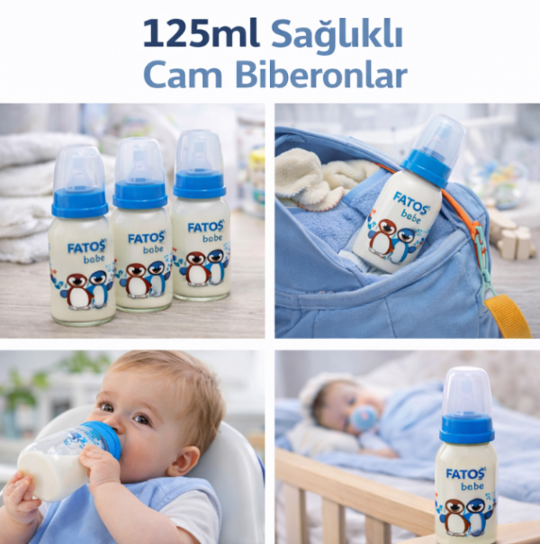 FatoşBebeCamBiberon Fatoş Bebe Cam Biberon 125ML