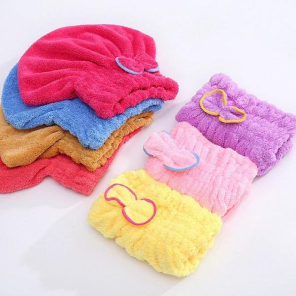 Mikrofiber Havlu Saç Kurutma Bonesi
