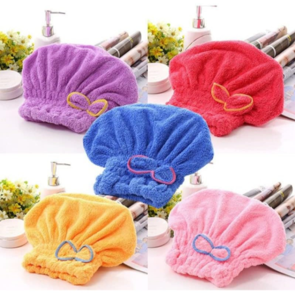 Mikrofiber Havlu Saç Kurutma Bonesi
