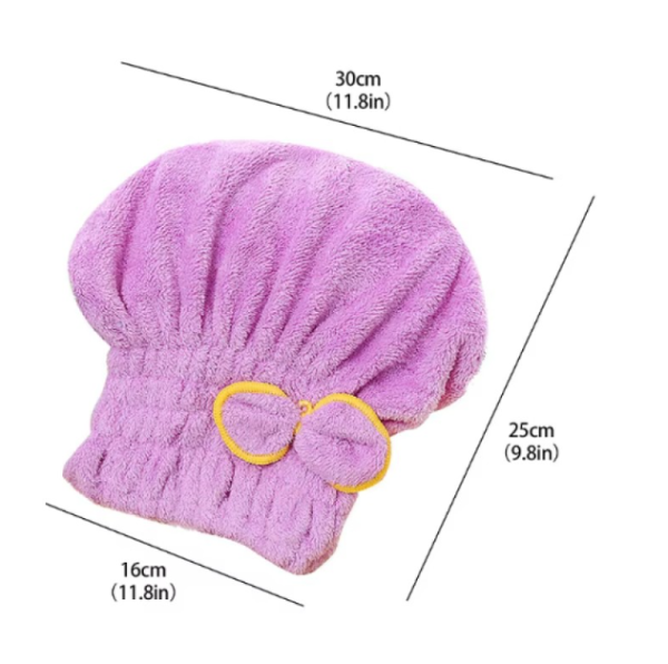 Mikrofiber Havlu Saç Kurutma Bonesi