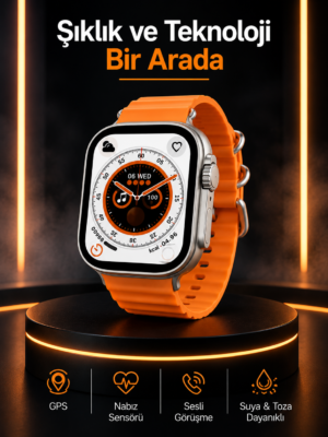 Akıllı Saat Android ve İOS Uyumlu 49 MM NFC Özelliği GPS Takibi Yeni Nesil)]